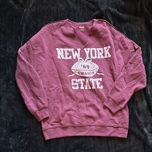 New York State hollister Sweater - Maroon